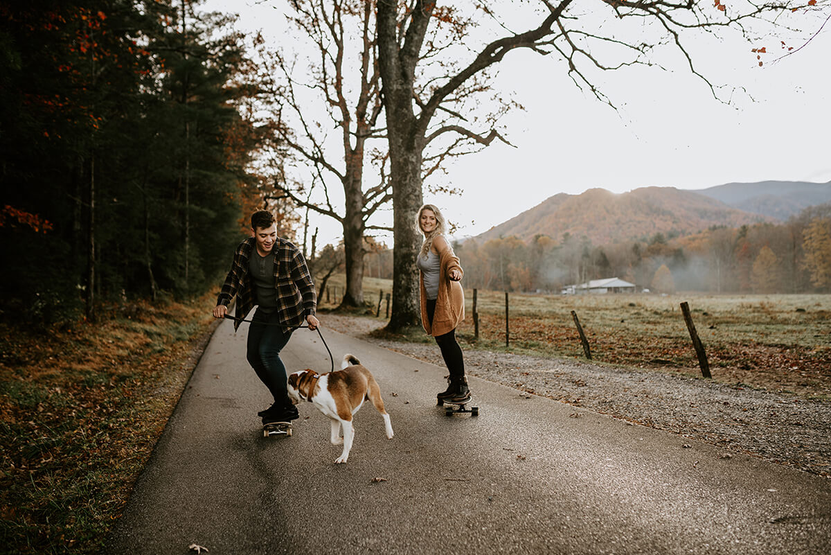 Great Smoky Mountains National Park Adventure Photography Couples Shoot